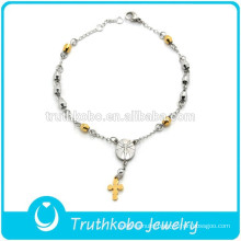 New Arrival Magnetic Healing Stainless Steel Health Rosary Beads Bracelets for Wholesale